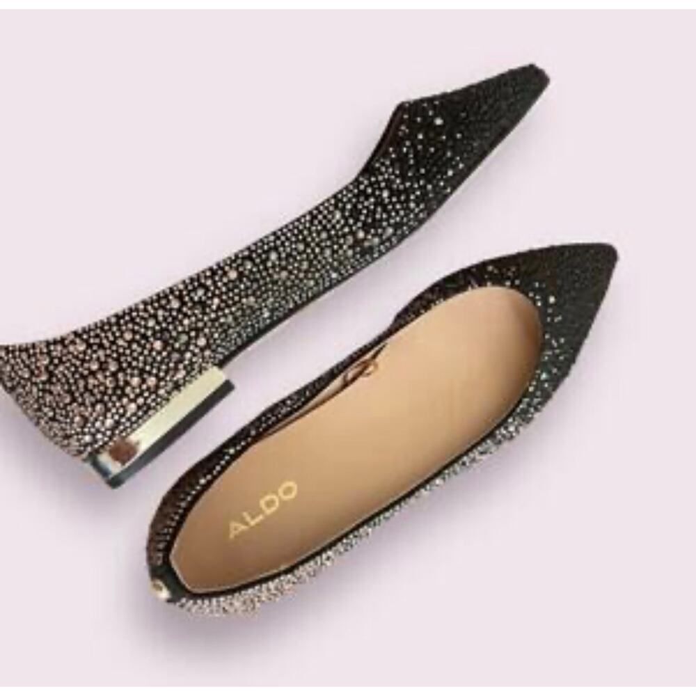 Pointed toe ombre bling rhinestone/diamond/crystal flat/shoe ballerna ballet